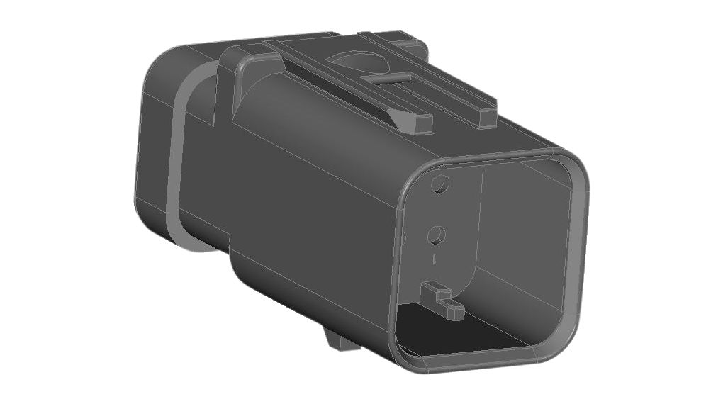Gehäuse, rot, Buchse, Raster - 4.5 mm, Pole - 6, Reihen - 2, Thermoplast, glasfaserverstärkt